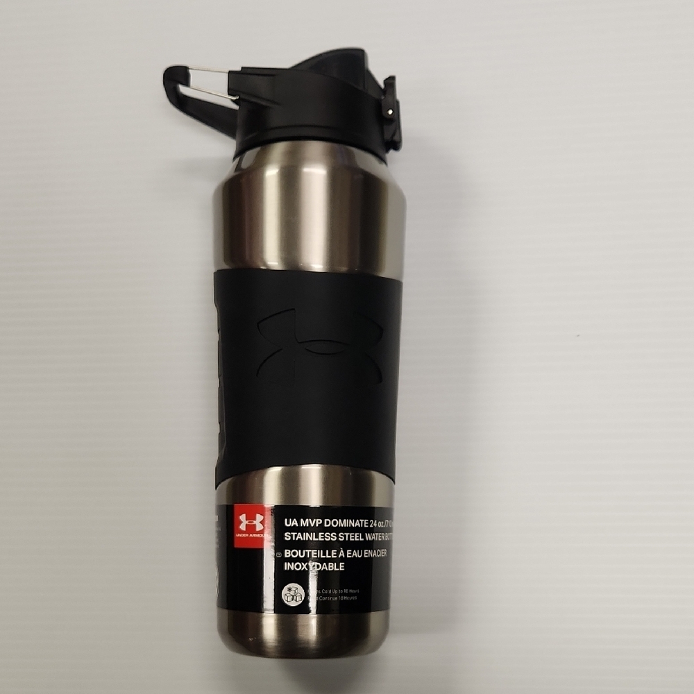Under Armour Black Stainless Steel Water Bottle